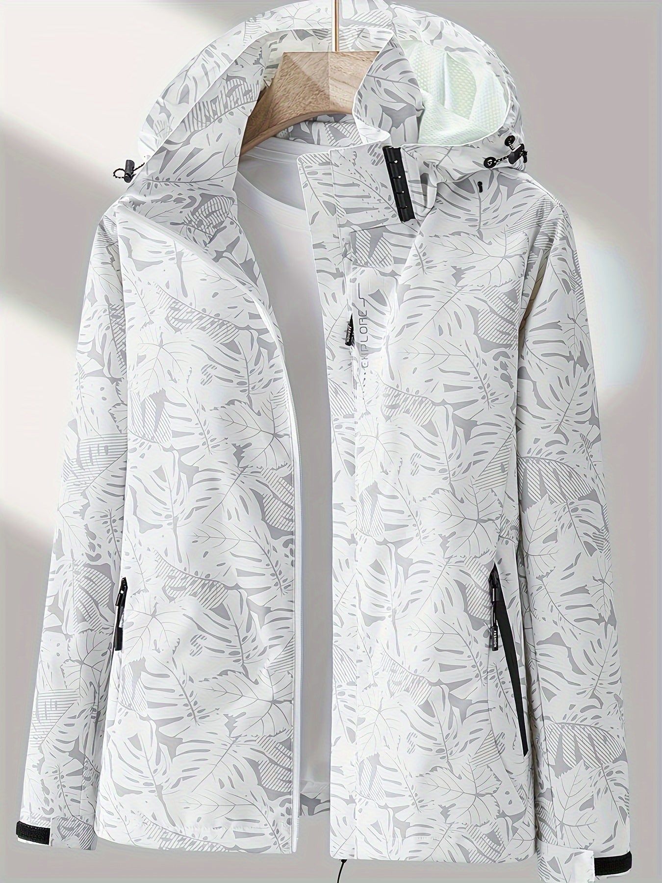 Giacca Antivento Donna con Cappuccio Staccabile - Windbreaker Casual