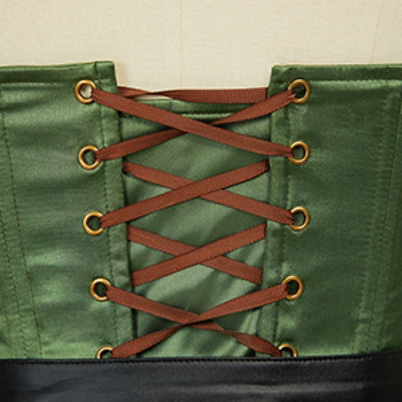 Costume Donna Medievale Rinascimentale – Abito Viking con Cintura e Mantello