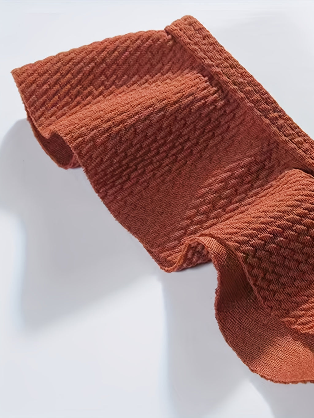 Bikini Donna 2 Pezzi Nero Vita Alta - Bordi Ruffle Elastico Tinta Unita