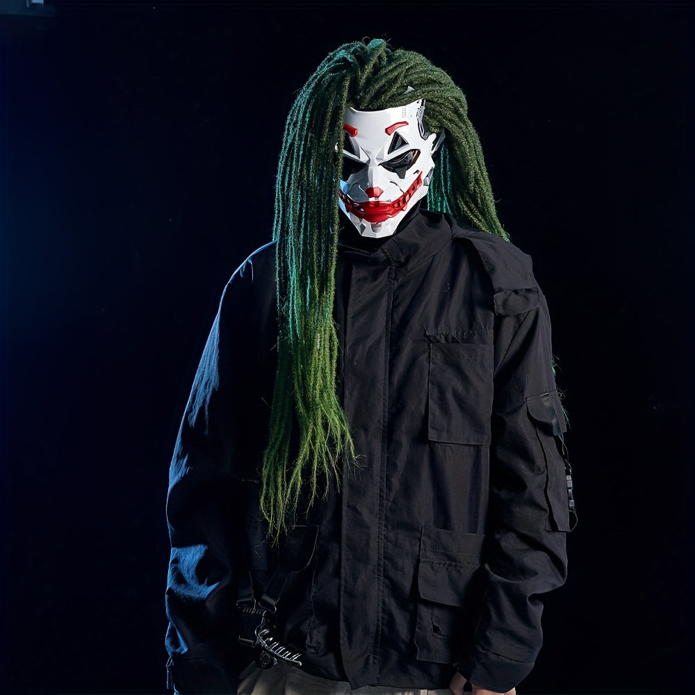 Maschera Joker Clown Halloween – Accessorio Horror per Feste e Carnevale