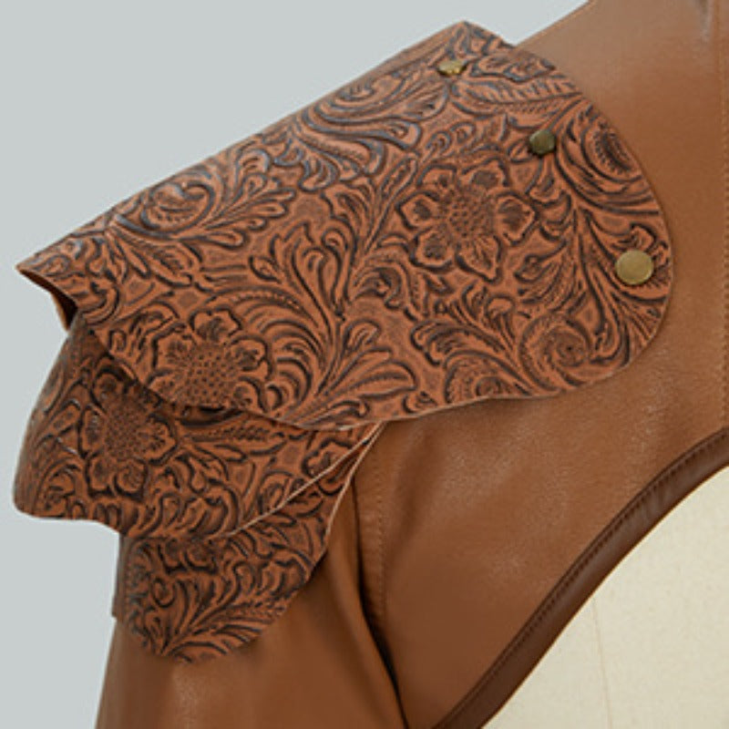 Costume Donna Medievale Rinascimentale – Abito Viking con Cintura e Mantello