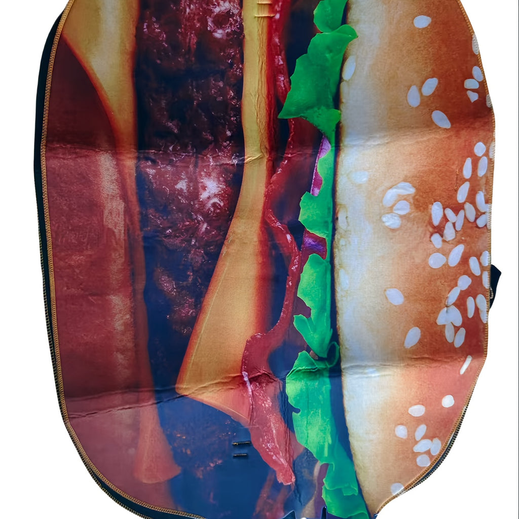Titolo: Costume Hamburger Adulto Unisex Divertente - Spugna Composita con Panino Lattuga Pomodoro Formaggio - Comodo per Halloween Carnevale Feste  Anteprima