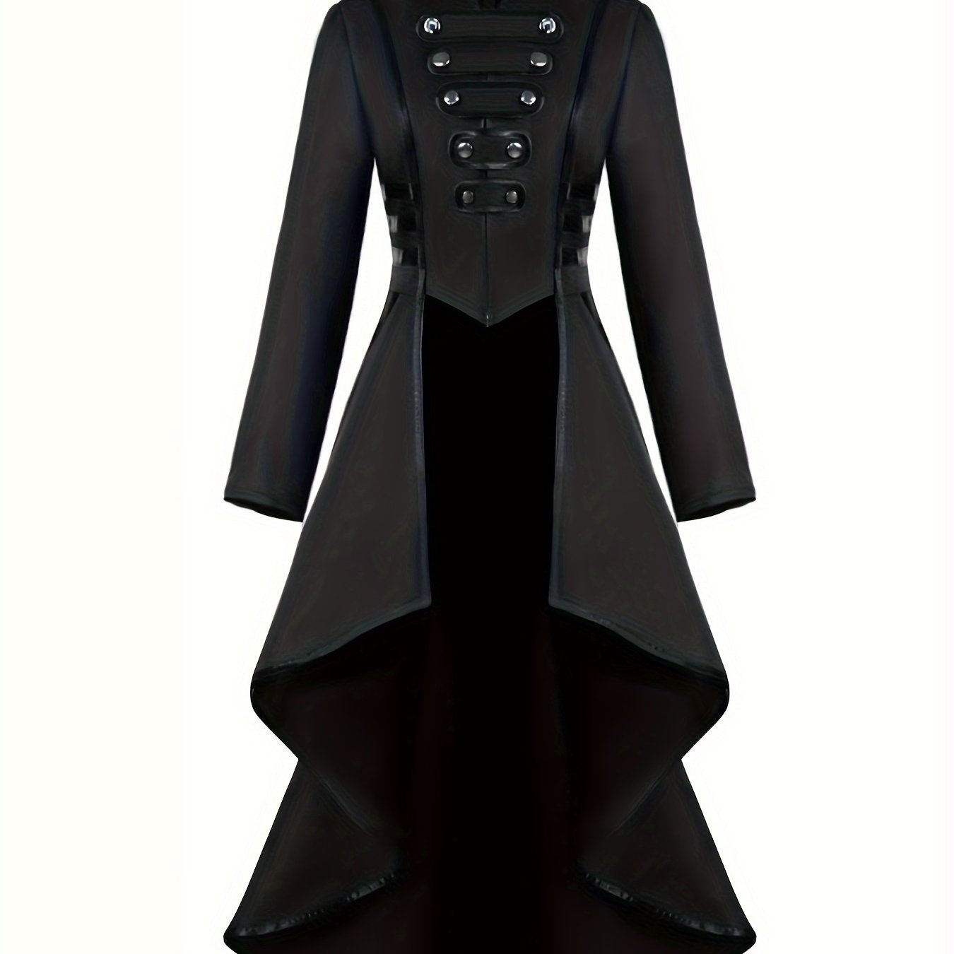 Titolo: Giacca Gotica Vintage con Bottoni Decorativi - Costume Pirata Vampiro Halloween Abbigliamento Donna