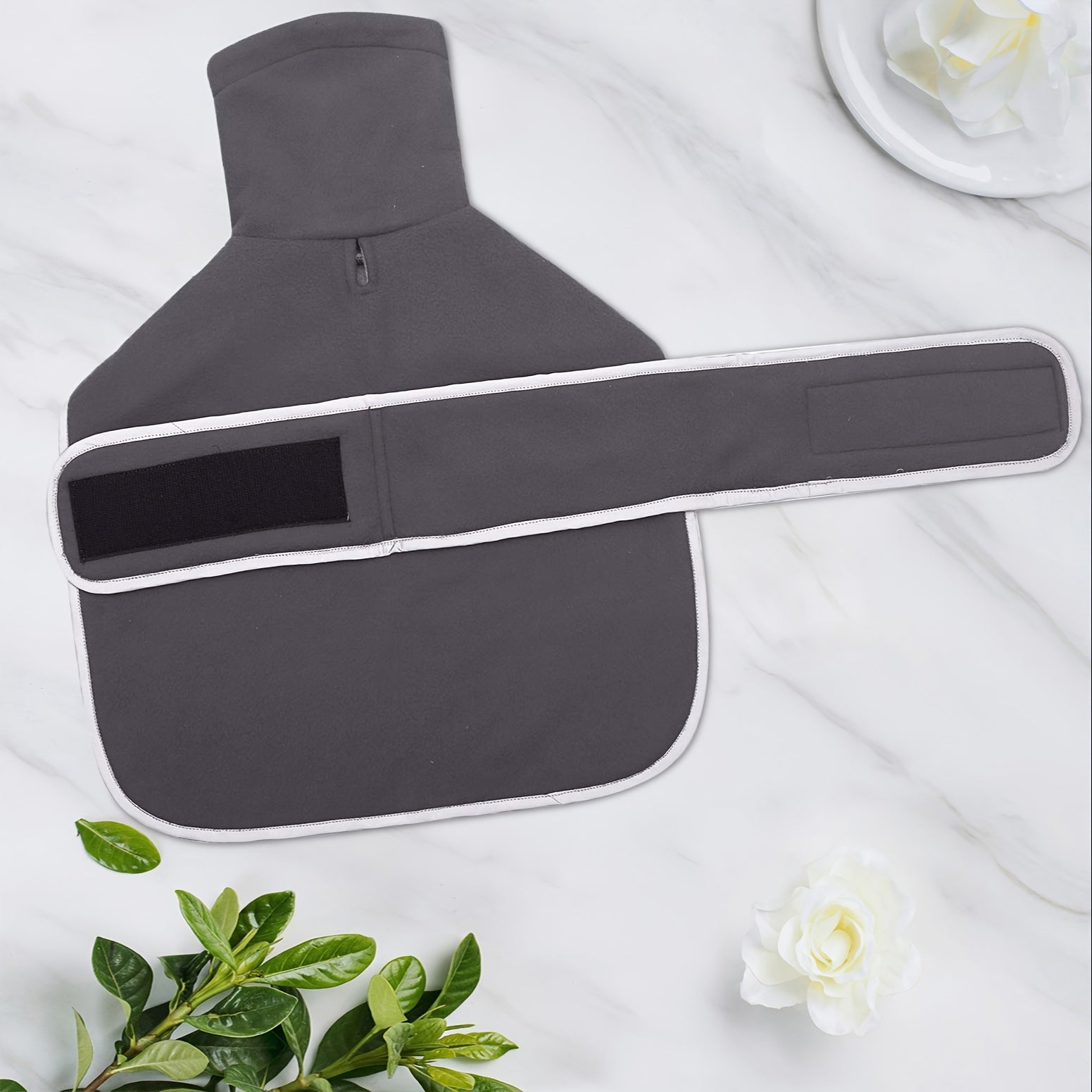 Cozy Gray Dachshund dog Coat - Soft Padded Fleece Lining, High Collar, Adjustable Straps, Perfect for Cold Weather, Outdoor Activities, and Pet Costumes - Ideal for Small Breed Dogs