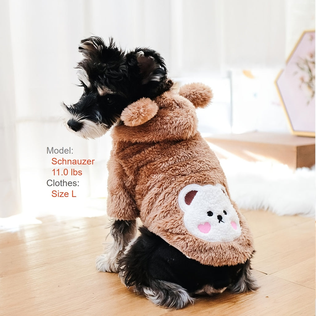 Costume Caldo Orsetto Teddy Bear per Cani e Gatti - Pet Costumes Adorabili