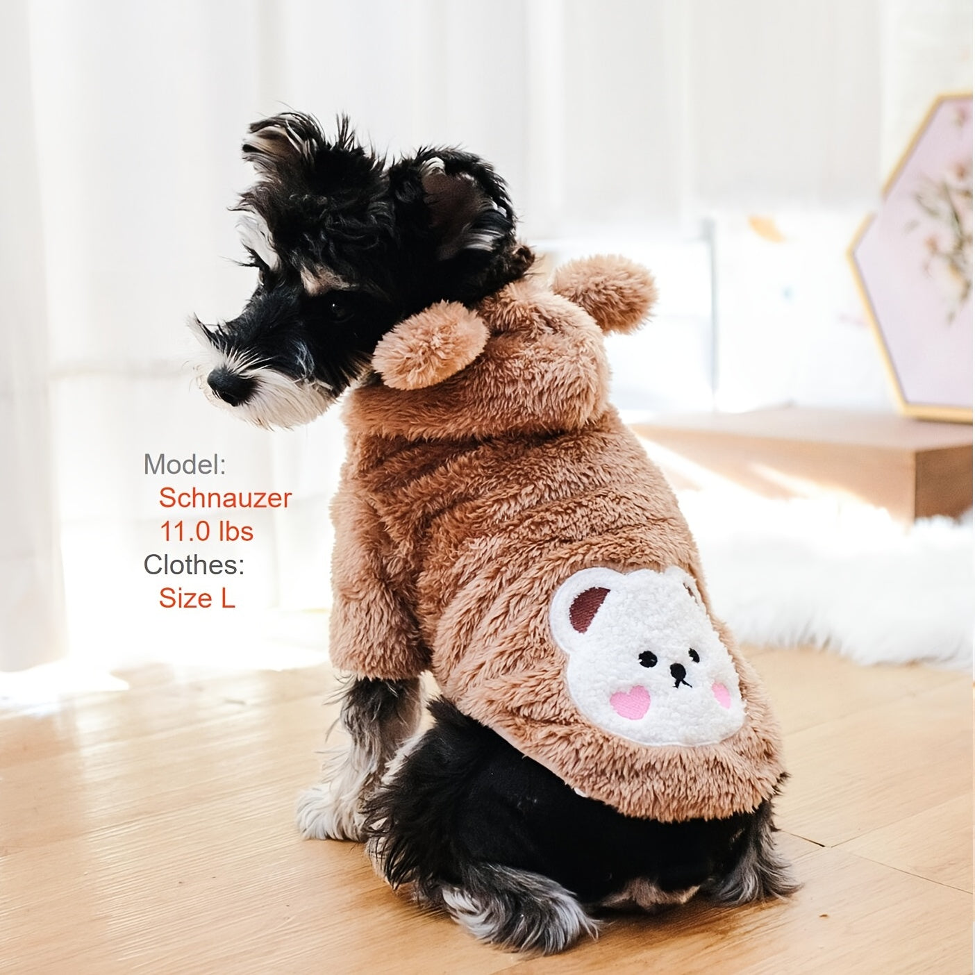 Costume Caldo Orsetto Teddy Bear per Cani e Gatti - Pet Costumes Adorabili