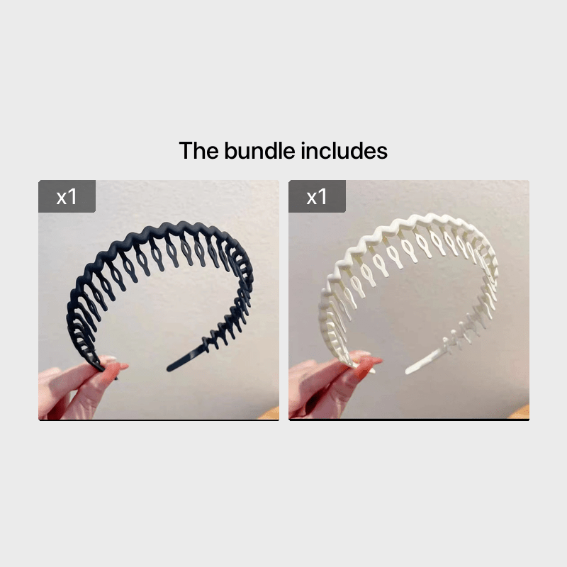 Hair Clip Frosted Color Headband Women's Non-slip Band Teeth Simple Pressure Headband Face Headband Hair Accessories