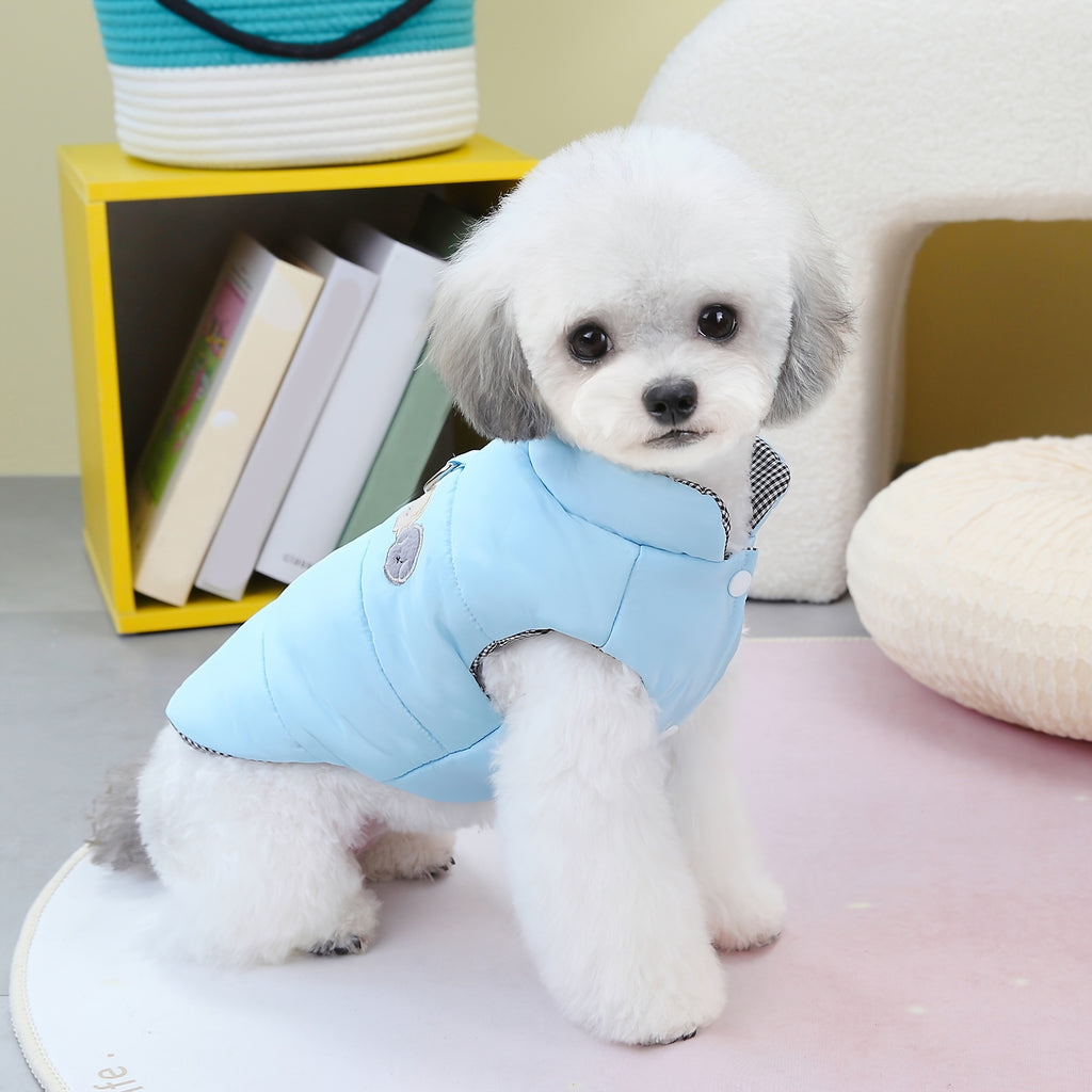 Giacca Pile Cane Inverno - Cappotto Caldo per Cani Piccoli e Medi con Anello